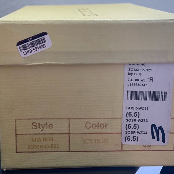 Song of Style Mia Heel in Icy Blue - Picture 2 of 4